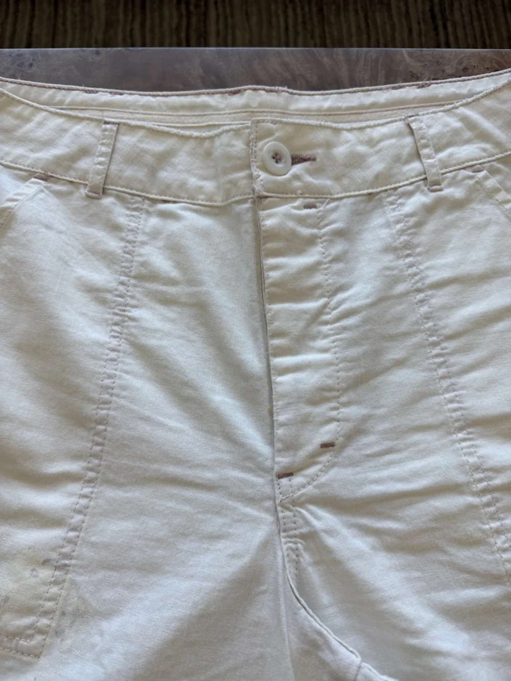 Free People White Womens Cargo Pants